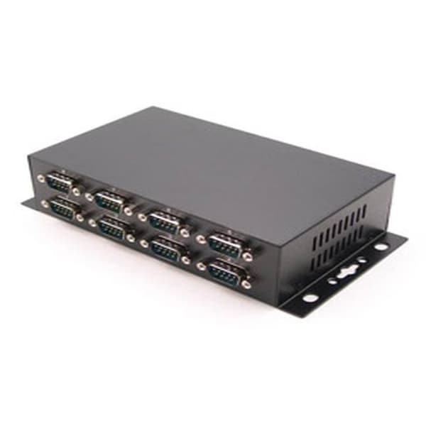 Industrial 8-Port RS-232 to USB 2.0 High Speed Converter with Locking Feature and w/Surge & Isolatio